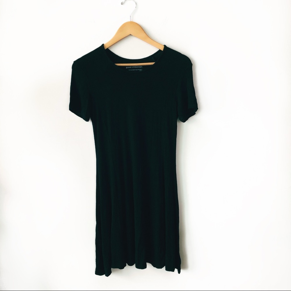 Black T-Shirt Shift Dress